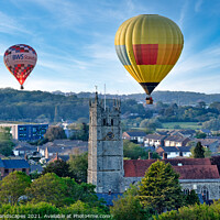 Buy canvas prints of Hot Air Balloons Isle Of Wight by Wight Landscapes