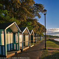 Buy canvas prints of Puckpool Beach Huts by Wight Landscapes