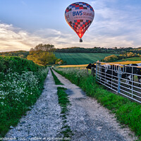 Buy canvas prints of Isle Of Wight Balloon Flight by Wight Landscapes