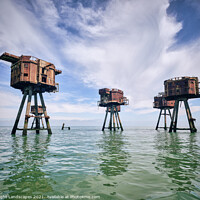 Buy canvas prints of Maunsell Forts by Wight Landscapes