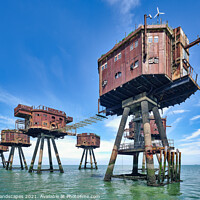 Buy canvas prints of WWii Maunsell Forts by Wight Landscapes