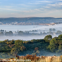 Buy canvas prints of Sandown Cloud Inversion Panorama by Wight Landscapes
