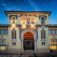 Buy canvas prints of Bank Of Portugal At Night by Wight Landscapes