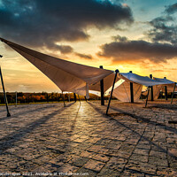 Buy canvas prints of Sunset At The Sails by Wight Landscapes