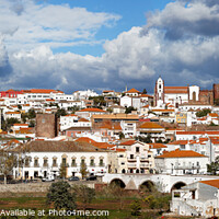 Buy canvas prints of Silves Panorama Algarve Portugal by Wight Landscapes