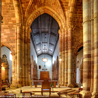 Buy canvas prints of Se de Cathedral Silves Interior by Wight Landscapes
