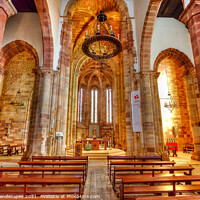 Buy canvas prints of Silves Se de Cathedral Interior by Wight Landscapes