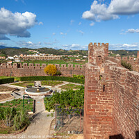 Buy canvas prints of Castle Of Silves Portugal by Wight Landscapes