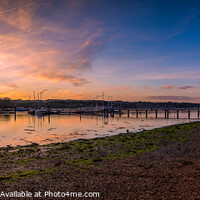 Buy canvas prints of Folly Inn Sunset Panorama by Wight Landscapes