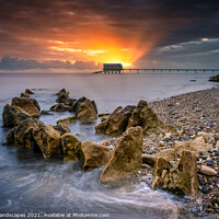 Buy canvas prints of Bembridge Lifeboat Station Sunrise by Wight Landscapes