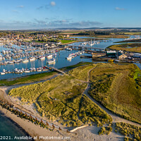 Buy canvas prints of Yarmouth Harbour Panorama Isle Of Wight by Wight Landscapes