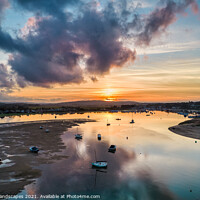 Buy canvas prints of Sunset At Bembridge Harbour by Wight Landscapes