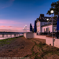 Buy canvas prints of Folly Inn Sunset Isle Of Wight by Wight Landscapes