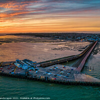Buy canvas prints of Ryde Pier Sunrise by Wight Landscapes