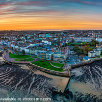 Buy canvas prints of Ryde Sunrise Panorama by Wight Landscapes