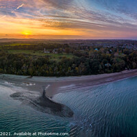 Buy canvas prints of Priory Bay Sunset by Wight Landscapes
