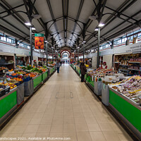 Buy canvas prints of Loule Market Interior by Wight Landscapes