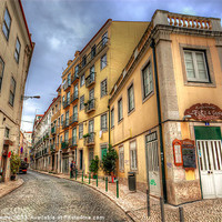 Buy canvas prints of Backstreets Of Lisbon by Wight Landscapes