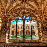 Buy canvas prints of Cloisters Of Monastery dos Jeronimos by Wight Landscapes