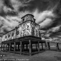 Buy canvas prints of Lifeboat Station BW by Wight Landscapes