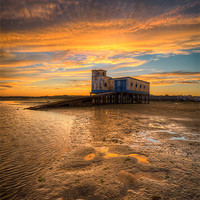 Buy canvas prints of Lifeboat Station Sunset by Wight Landscapes
