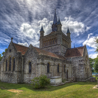 Buy canvas prints of St Mildreds Church IOW by Wight Landscapes