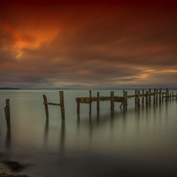 Buy canvas prints of Binstead Hard Jetty by Wight Landscapes
