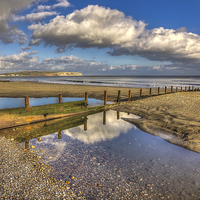 Buy canvas prints of Welcome Beach  Shanklin by Wight Landscapes