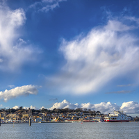 Buy canvas prints of Cowes Waterfront by Wight Landscapes