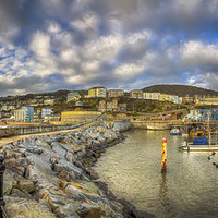 Buy canvas prints of Ventnor Sunset Panorama #2 by Wight Landscapes