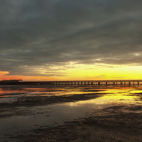 Buy canvas prints of Dawn At Ryde Pier by Wight Landscapes