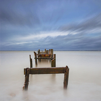 Buy canvas prints of The Broken Jetty #2 by Wight Landscapes