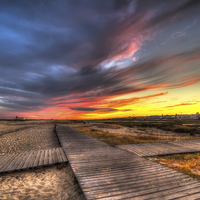 Buy canvas prints of Down On The Boardwalk by Wight Landscapes
