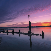 Buy canvas prints of Bembridge Harbour Sunset by Wight Landscapes