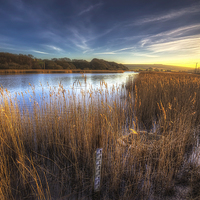 Buy canvas prints of Bembridge Lagoons Sunset by Wight Landscapes