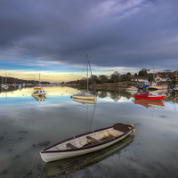 Buy canvas prints of Wootton Creek Rowing Skiff by Wight Landscapes