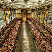 Buy canvas prints of 2nd Class Railway Carriage by Wight Landscapes