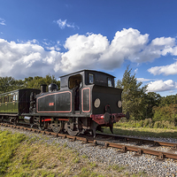 Buy canvas prints of AJAX Steam Locomotive by Wight Landscapes