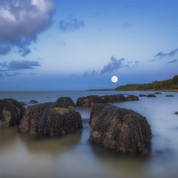 Buy canvas prints of Super Moon by Wight Landscapes