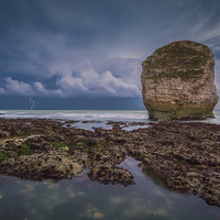 Buy canvas prints of Storm At Freshwater Bay by Wight Landscapes