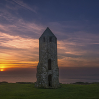 Buy canvas prints of Sunset At The Pepper Pot by Wight Landscapes