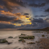 Buy canvas prints of Yaverland Beach by Wight Landscapes