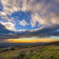 Buy canvas prints of Mottistone Common Sunset by Wight Landscapes