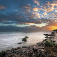 Buy canvas prints of Sunset Walking  by Wight Landscapes