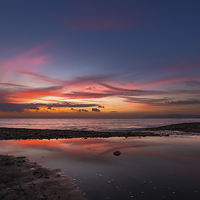Buy canvas prints of Brook Chine Sunset by Wight Landscapes