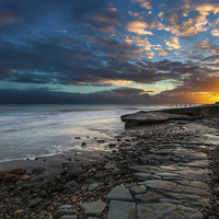 Buy canvas prints of Slipway Sunset by Wight Landscapes