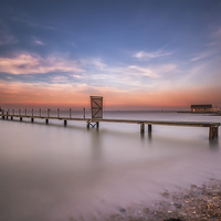 Buy canvas prints of Fishbourne Jetty by Wight Landscapes