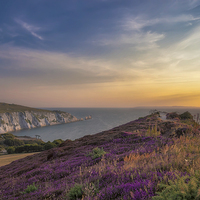 Buy canvas prints of Alum Bay Sunset by Wight Landscapes