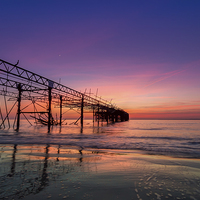 Buy canvas prints of  Caught In The Afterglow by Wight Landscapes