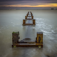 Buy canvas prints of Seaview Outfall by Wight Landscapes
